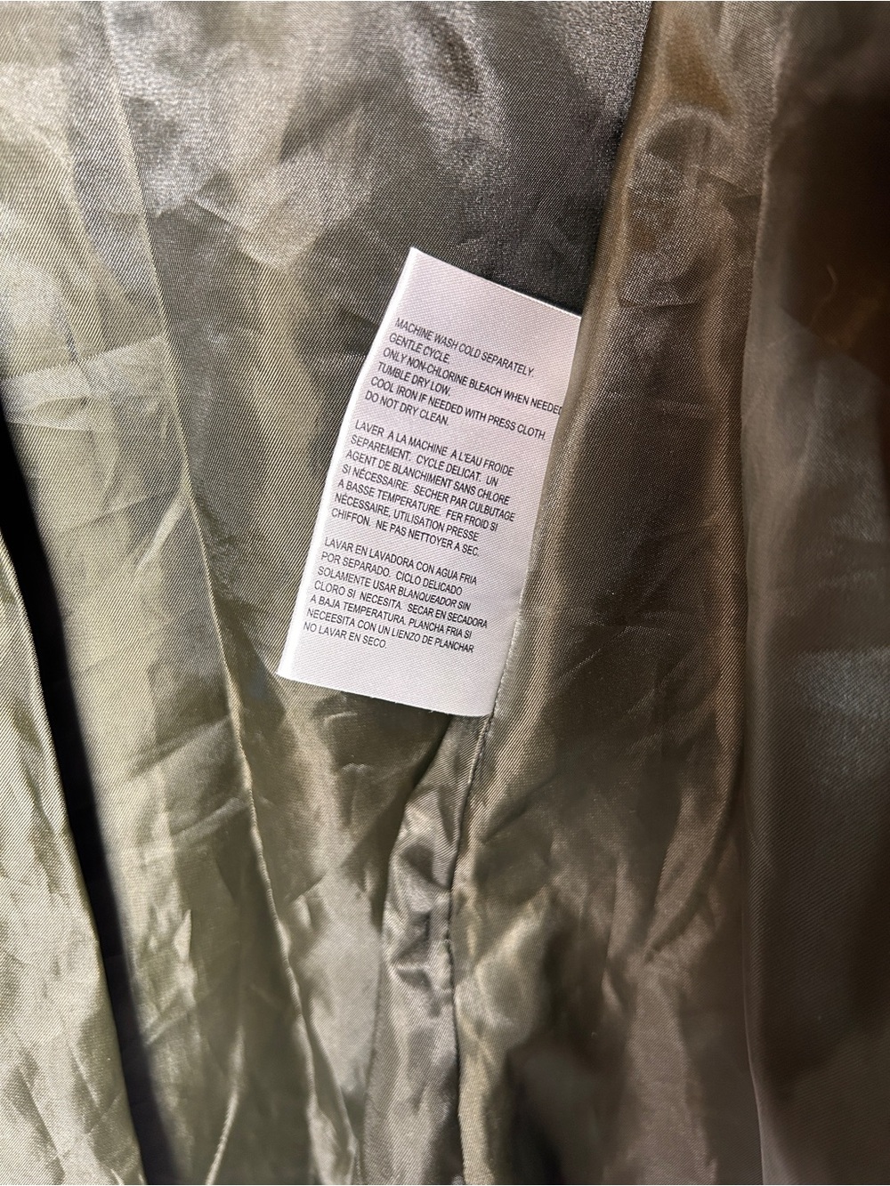 Michael Kors Women’s Olive Green Hooded Anorak Rain Jacket Utility Coat Size med - Picture 4 of 15